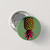 Ananas 3 cm Abzeichen Button (Vorne & Hinten)