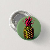 Ananas 3 cm Abzeichen Button (Vorne & Hinten)