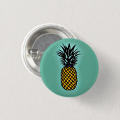 Ananas 3 cm Abzeichen Button (Vorne & Hinten)