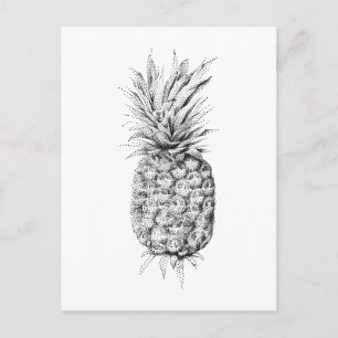 Ananas-Abbildung Postkarte