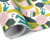 Ananas Abstrakt: farbenfrohe nahtlose Patchwork Geschenkpapier (Rolleneckpunkt)