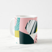 Ananas Abstrakt: farbenfrohe nahtlose Patchwork Kaffeetasse (Vorderseite Links)