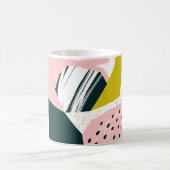 Ananas Abstrakt: farbenfrohe nahtlose Patchwork Kaffeetasse (Mittel)
