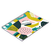 Ananas Abstrakt: farbenfrohe nahtlose Patchwork Notizblock (Linke Seite)