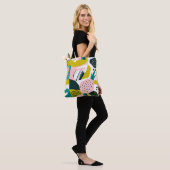 Ananas Abstrakt: farbenfrohe nahtlose Patchwork Tasche (Am Model)