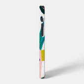 Ananas Abstrakte: Farbige Nahtlose Patchwork iPhone Hülle (Linke Seite)
