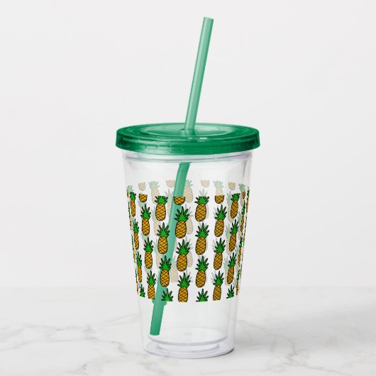 Ananas Acryltrinkbecher (Rückseite)