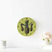 Ananas-Acrylwand-Uhr Runde Wanduhr (Zuhause)