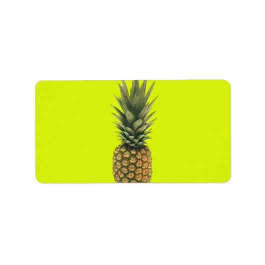 Ananas Adressaufkleber (Vorne)