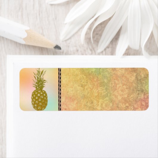 Ananas-Adressetikett (Insitu)