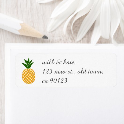 Ananas-Adressetiketten (Insitu)