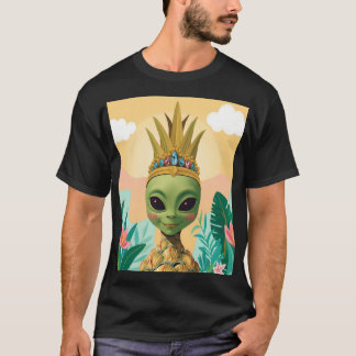 Ananas Alien – Tropische lustige Frucht Kunst T-Shirt