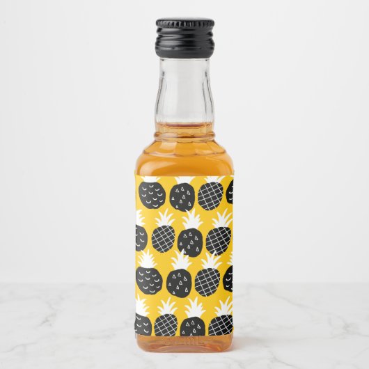 Ananas Alkoholflaschenetikett (Vorderseite)