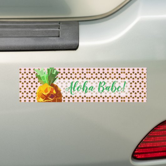 Ananas Aloha Babe Sticker Autoaufkleber (Auf Auto)