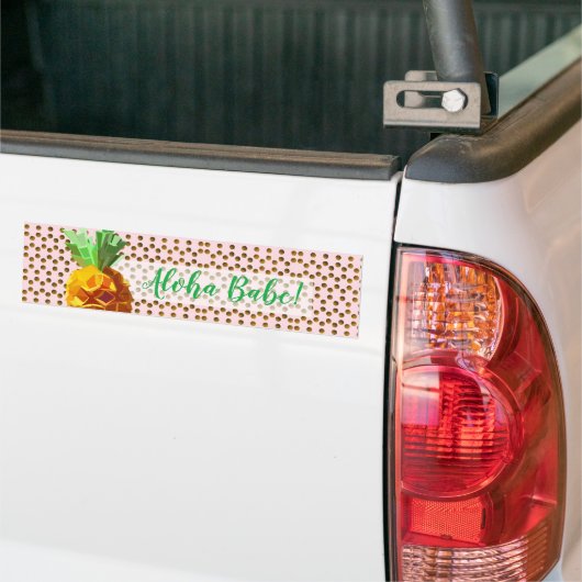 Ananas Aloha Babe Sticker Autoaufkleber (Auf Lkw)