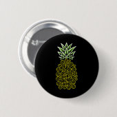 Ananas Aloha Beach Hawaii Beach Volleyball - Button (Vorne & Hinten)