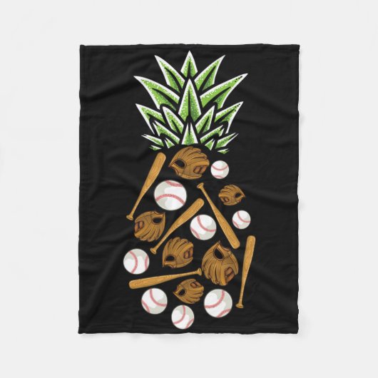 Ananas Aloha Beaches Hawaii Baseball Geschenk - Ka Fleecedecke (Vorderseite)