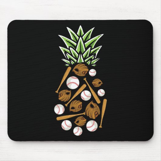 Ananas Aloha Beaches Hawaii Baseball Geschenk - Ka Mousepad (Vorne)