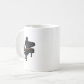 Ananas Aloha Beaches Hawaii Piano Geschenk - Piani Kaffeetasse (Vorderseite Links)