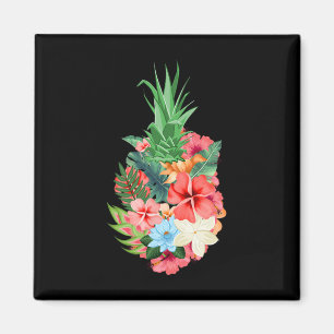Ananas Aloha Beaches Sommer - Blume Tropisch Magnet