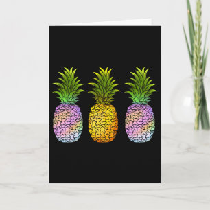 Ananas Aloha Hawaii Hawaiianische Früchte Sommerfe Karte