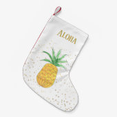 Ananas Aloha Kleiner Weihnachtsstrumpf (Vorderansicht (hängend))