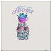 Ananas-Aloha Stoff (Nahaufnahme)