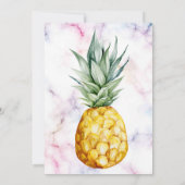 Ananas Aloha Summer Tropical Fruit Baby Dusche Einladung (Rückseite)