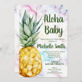 Ananas Aloha Summer Tropical Fruit Baby Dusche Einladung (Vorne/Hinten)