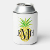 Ananas Aloha Tropical Monogram Dosenkühler (Kanne Rückseite)