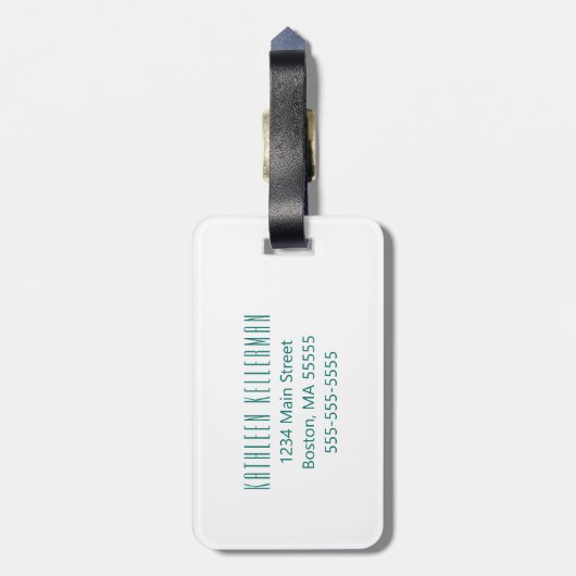 Ananas-Aloha tropisches Gepäckanhänger (Rückseite vertikal)