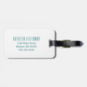 Ananas-Aloha tropisches Gepäckanhänger (Rückseite horizontal)