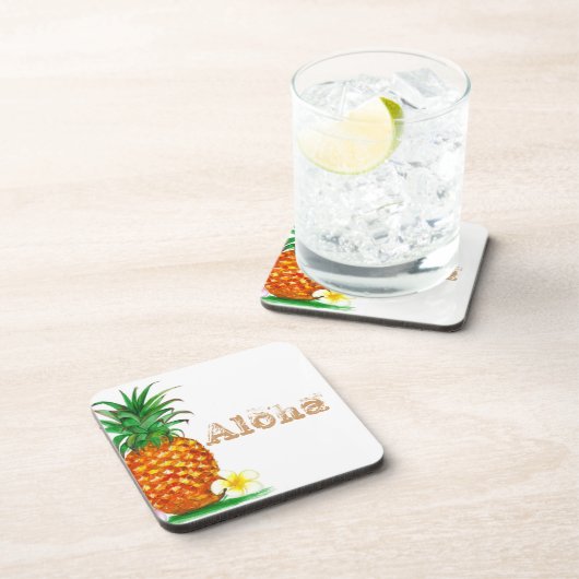 Ananas - Aloha Untersetzer (Rechte Seite)