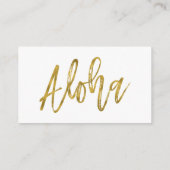 Ananas Aloha Wedding Website Card Beilage Begleitkarte (Rückseite)