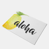 Ananas Aloha willkommener Matt Fußmatte (Schrägansicht)