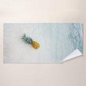 Ananas am Meer Badehandtuch (Badehandtuch)
