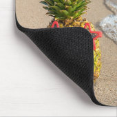 Ananas am Strand Sand Mousepad (Ecke)