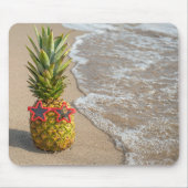 Ananas am Strand Sand Mousepad (Vorne)