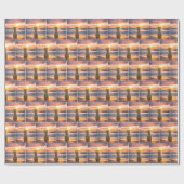 Ananas am Sunset Beach Geschenkpapier (Flach)