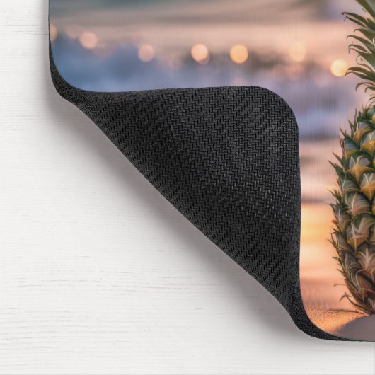 Ananas am Tropical Beach Mousepad (Ecke)