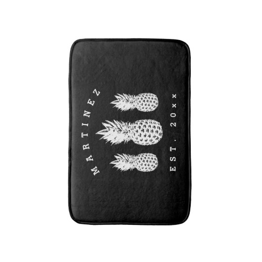 Ananas-Ananas-Ananas-Früchte-Bassmatte Badematte (Vorderseite Vertikal)