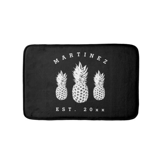 Ananas-Ananas-Ananas-Früchte-Bassmatte Badematte (Vorderseite)