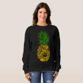Ananas-Ananas-Ananas-Shape-Sloth Sweatshirt (Vorne ganz)