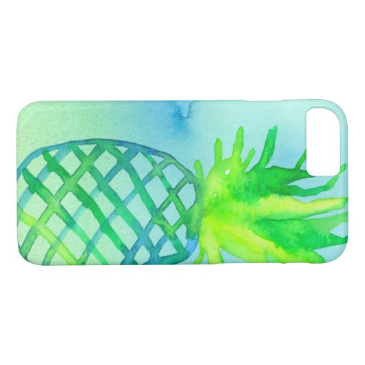 Ananas-Ananas, blau Case-Mate iPhone Hülle (Rückseite (Horizontal))