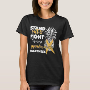 Ananas-Ananas-Blinddarm steht hoch T-Shirt