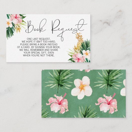 Ananas-Ananas-Buchungsantrag Begleitkarte (Vorne/Hinten)