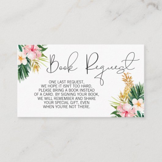 Ananas-Ananas-Buchungsantrag Begleitkarte (Vorderseite)