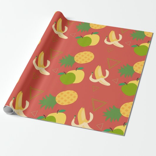 Ananas-Ananas-Früchte Geschenkpapier (Ungerollt)
