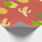Ananas-Ananas-Früchte Geschenkpapier (Ecke)
