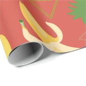 Ananas-Ananas-Früchte Geschenkpapier (Rolleneckpunkt)